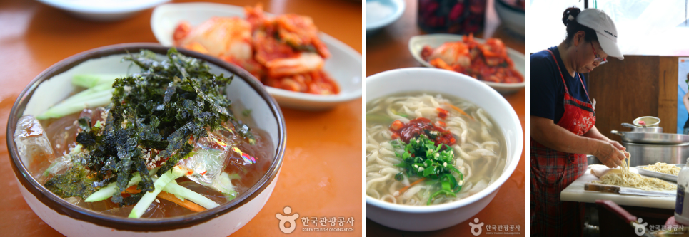 장날 인기 음식