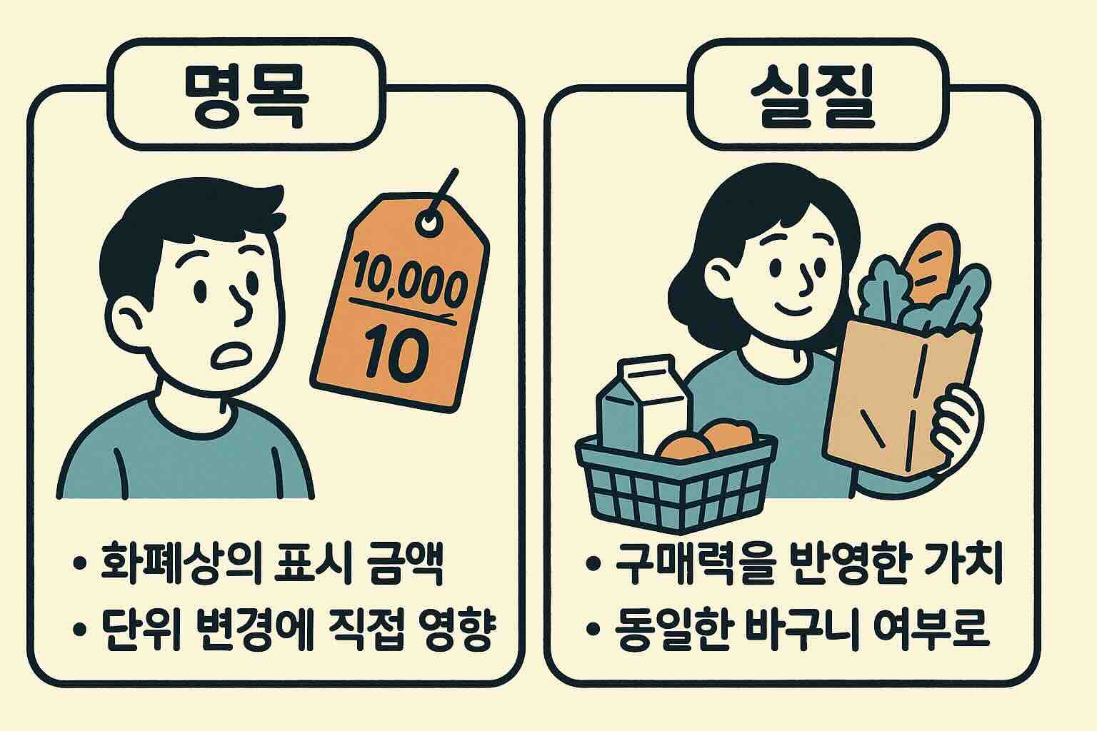 명목 vs 실질 비교