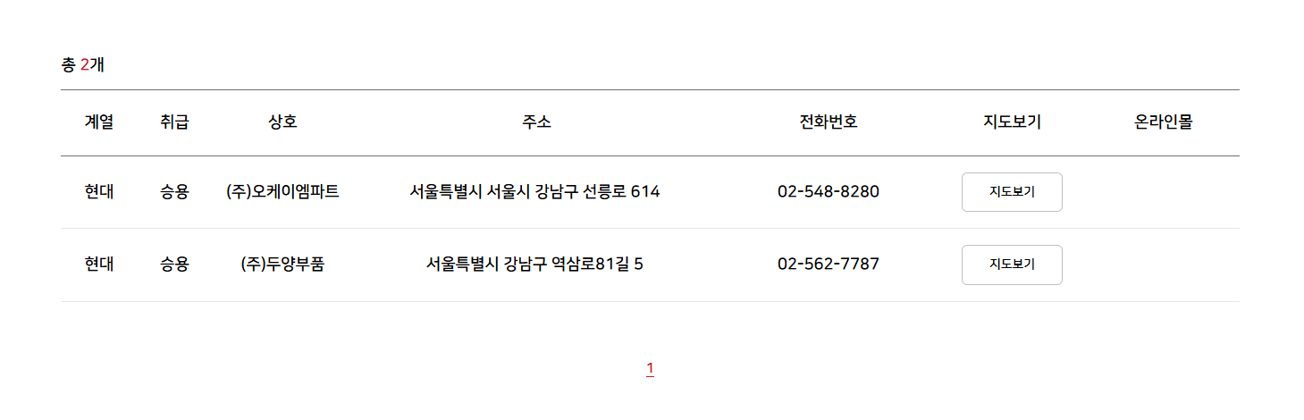 현대모비스-부품대리점검색