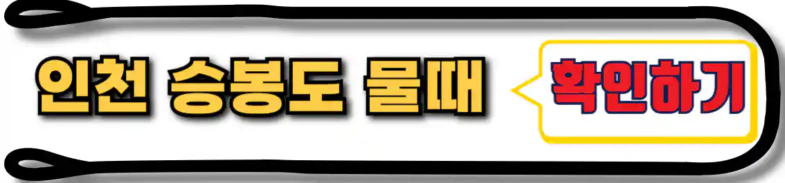 인천 승봉도 물때