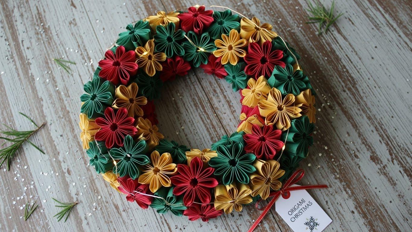 크리스마스 리스 종이접기