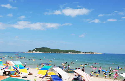 송지호 해변