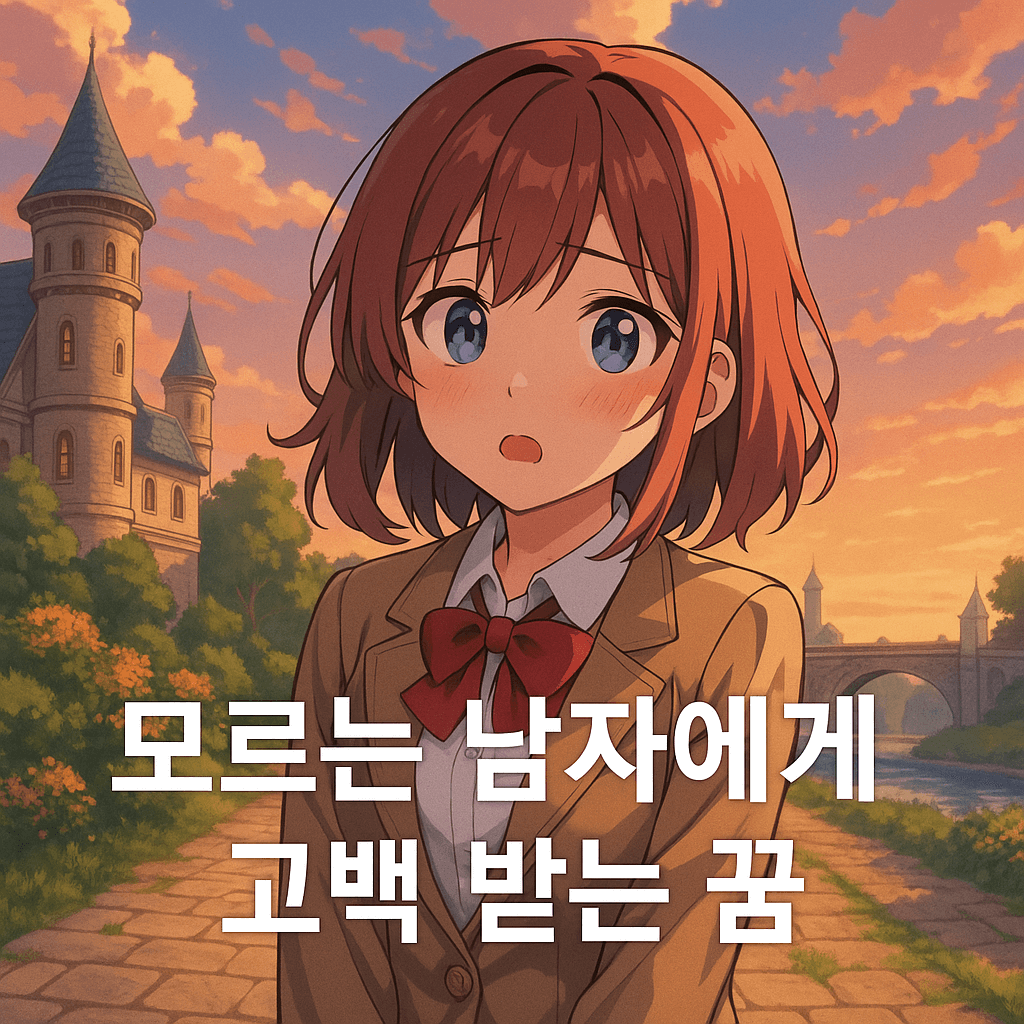 모르는 남자에게 고백 받는 꿈