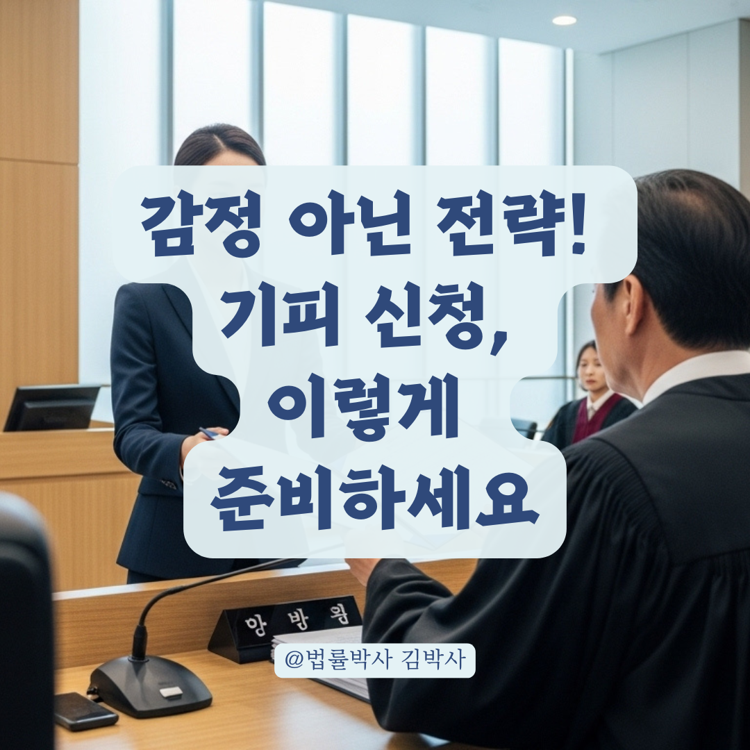 기피 신청, 감정 아닌 전략으로 접근해야 하는 이유와 실전 팁.