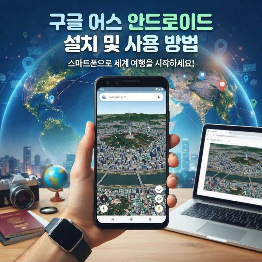 구글 어스 안드로이드 설치 및 사용 방법