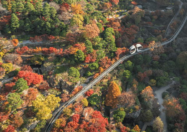 화담숲 풍경과 모노레일