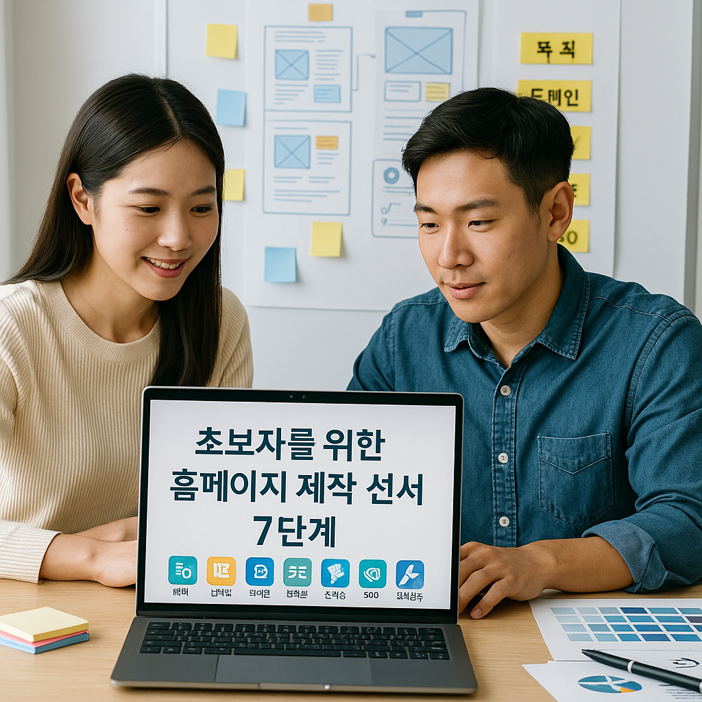 초보자를 위한 홈페이지 제작 순서 7단계