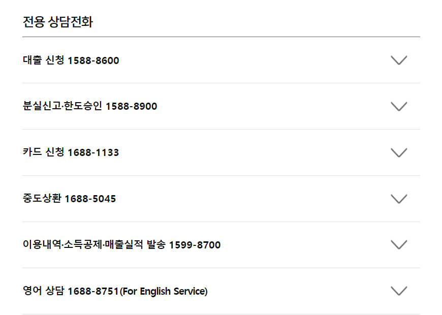 삼성카드 전용 상담전화