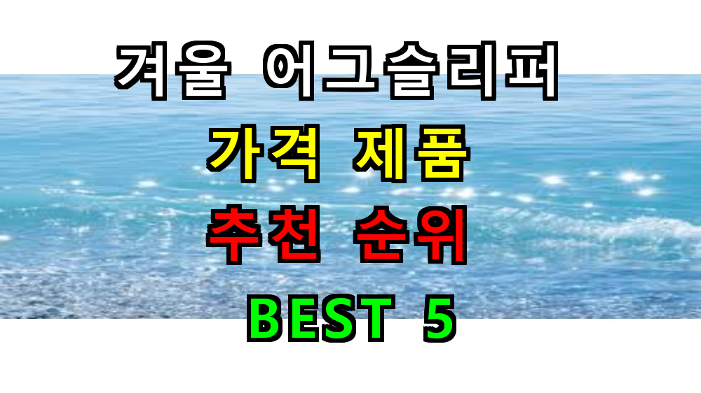 겨울 어그슬리퍼 추천 BEST 5