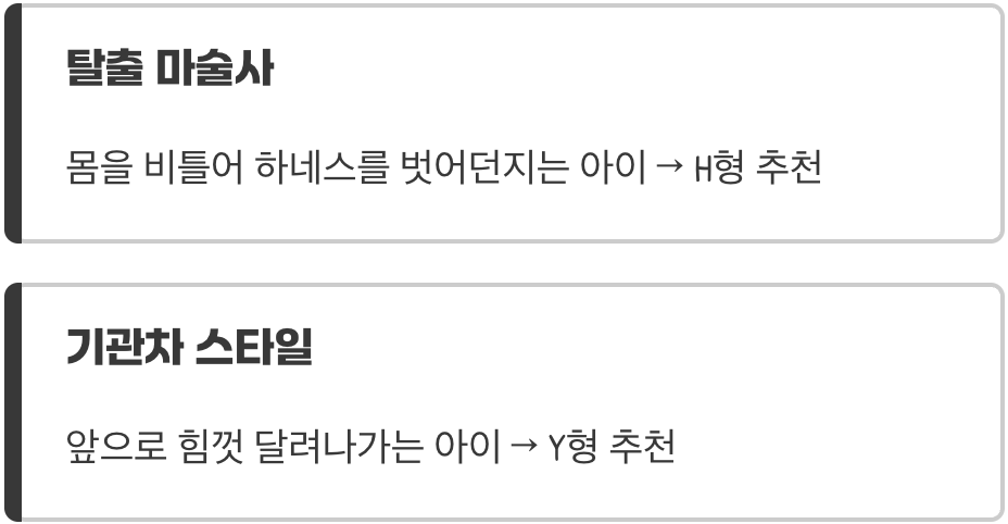 결정적 단서, 우리 아이의 산책 스타일