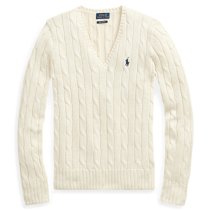 랄프로렌 여성 케이블니트 V넥 스웨터 WMPOSWEN6820156101