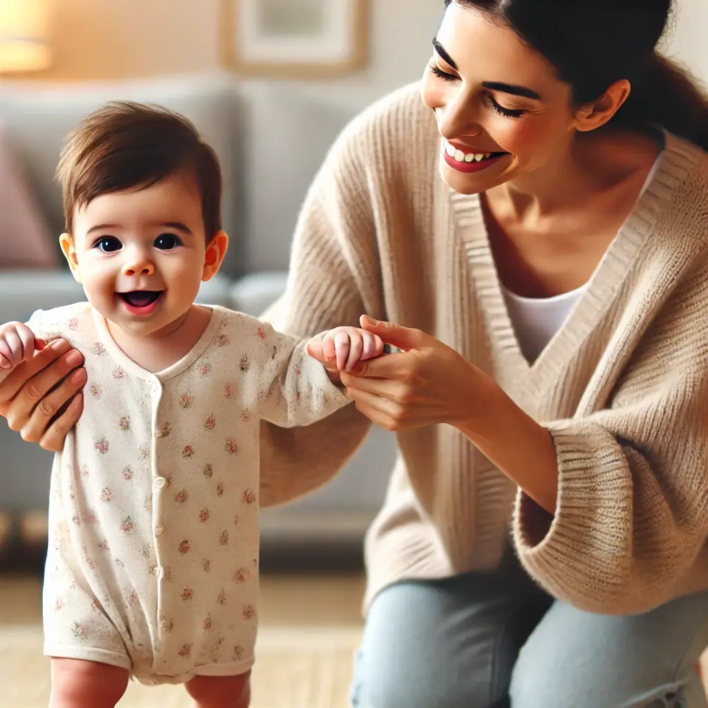 걸음마 연습하는 아기