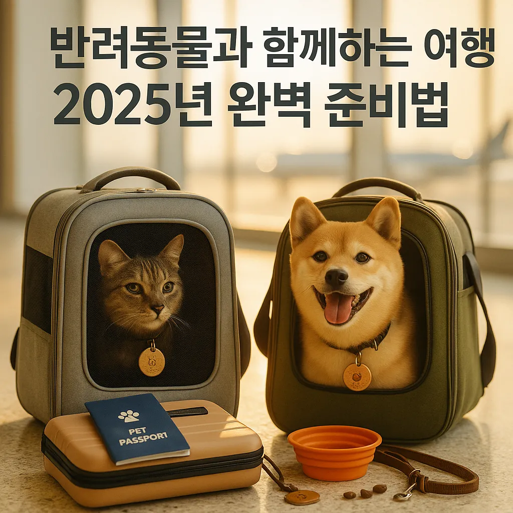 반려동물과 함께하는 여행 2025년 완벽 준비법