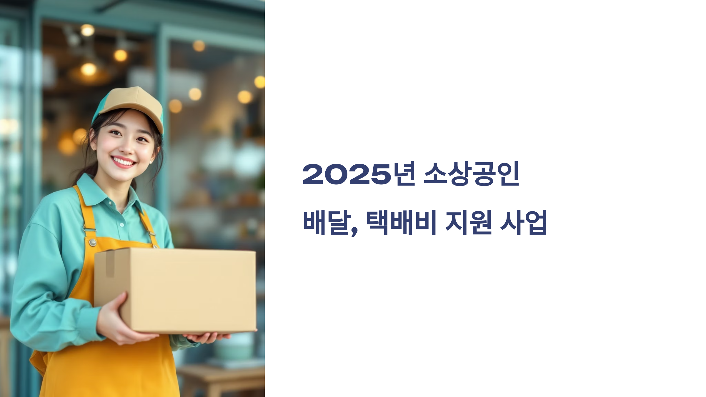 📦 2025년 소상공인 배달, 택배비 지원 사업!