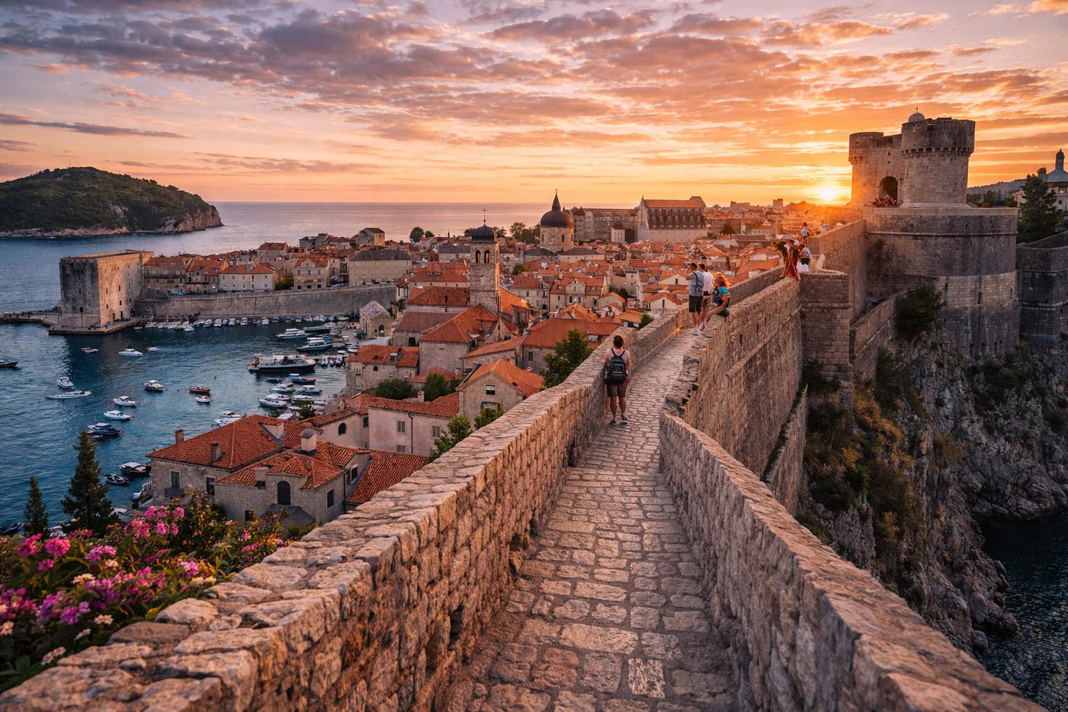 두브로브니크 성벽 사진