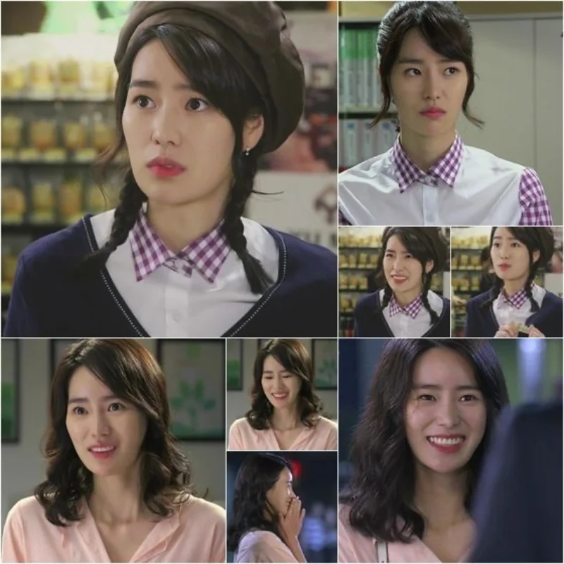 긴 갈색 머리에 캐주얼한 복장을 입고 있는 드라마 상류사회에서 출연하는 배우 임지연