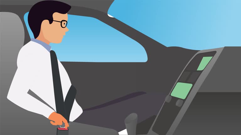 장거리 운전하는 사진