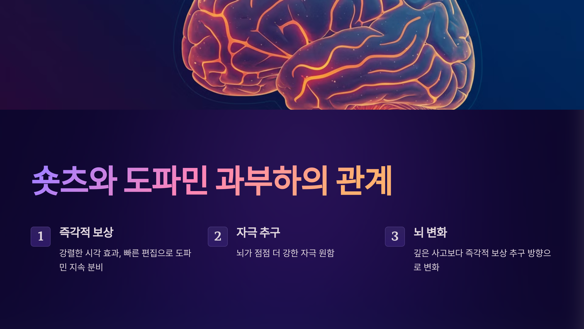 숏츠와 도파민 과부하의 관계