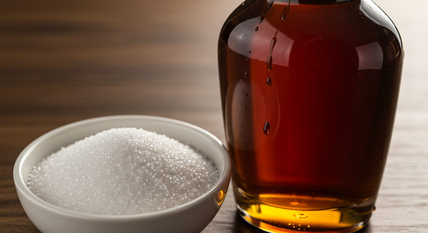 설탕과 시럽 사진