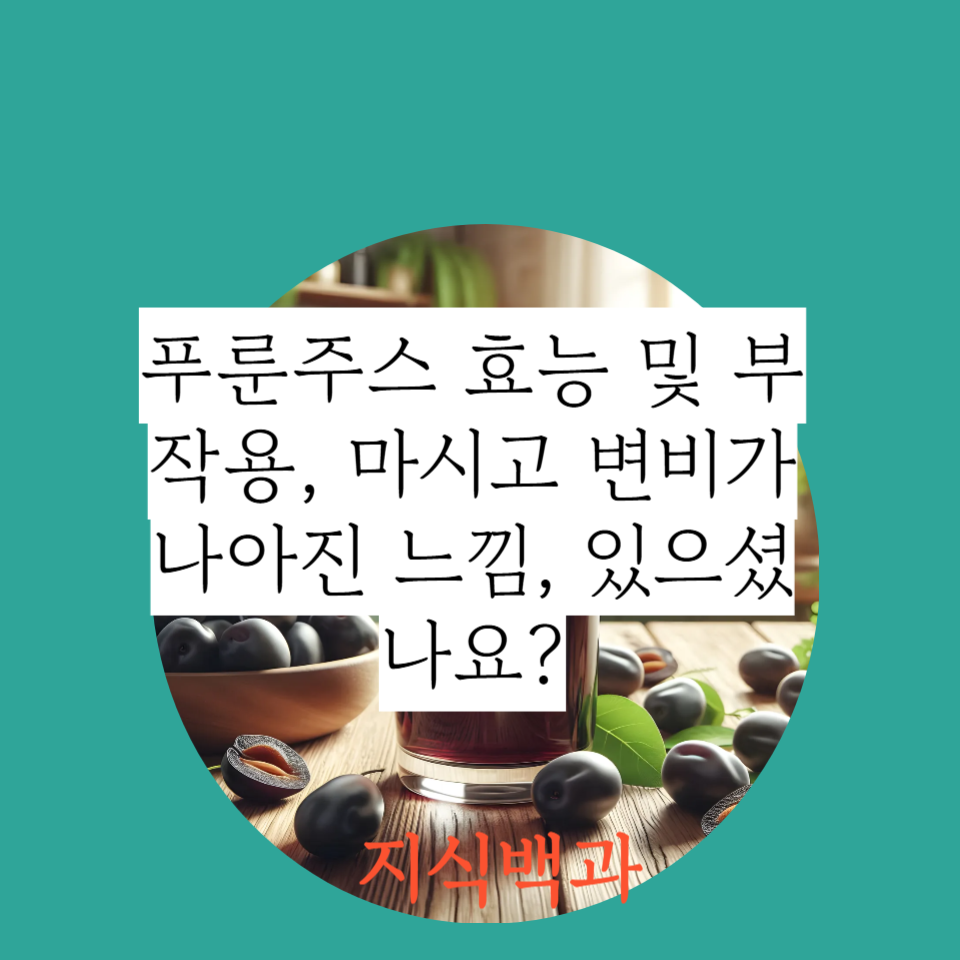 푸룬주스 효능 및 부작용, 마시고 변비가 나아진 느낌, 있으셨나요?