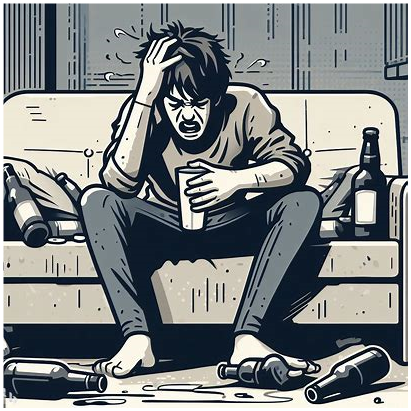 RU21 숙취에 힘들어 하는 모습