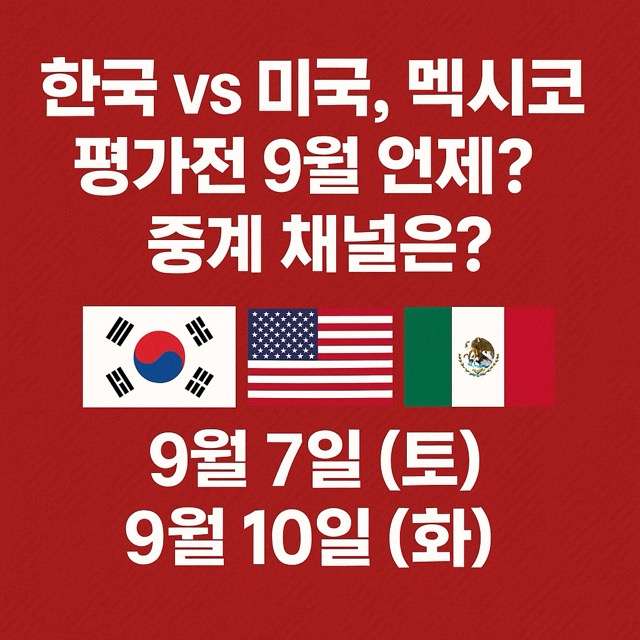 한국 축구 미국 멕시코 원정 평가전