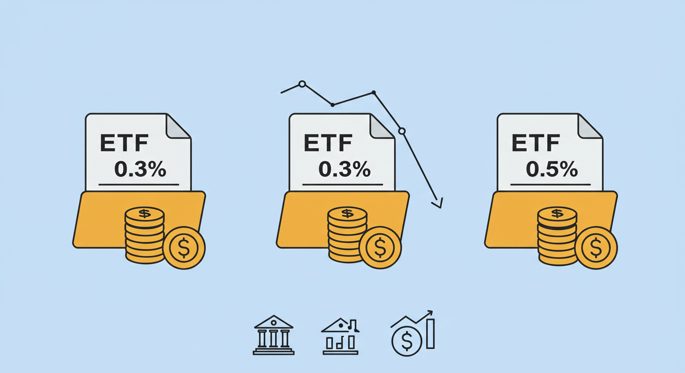 "주요 자산운용사별 수수료 비교"에 대한 이미지입니다.
