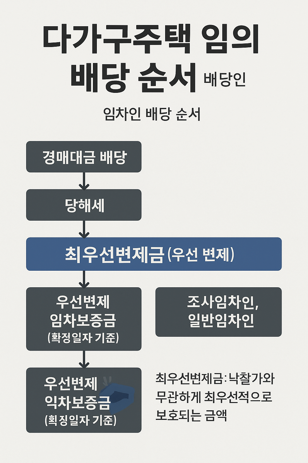 임의경매 절차 개요 인포그래픽 - 임의경매 진행 단계와 기본 개념 설명