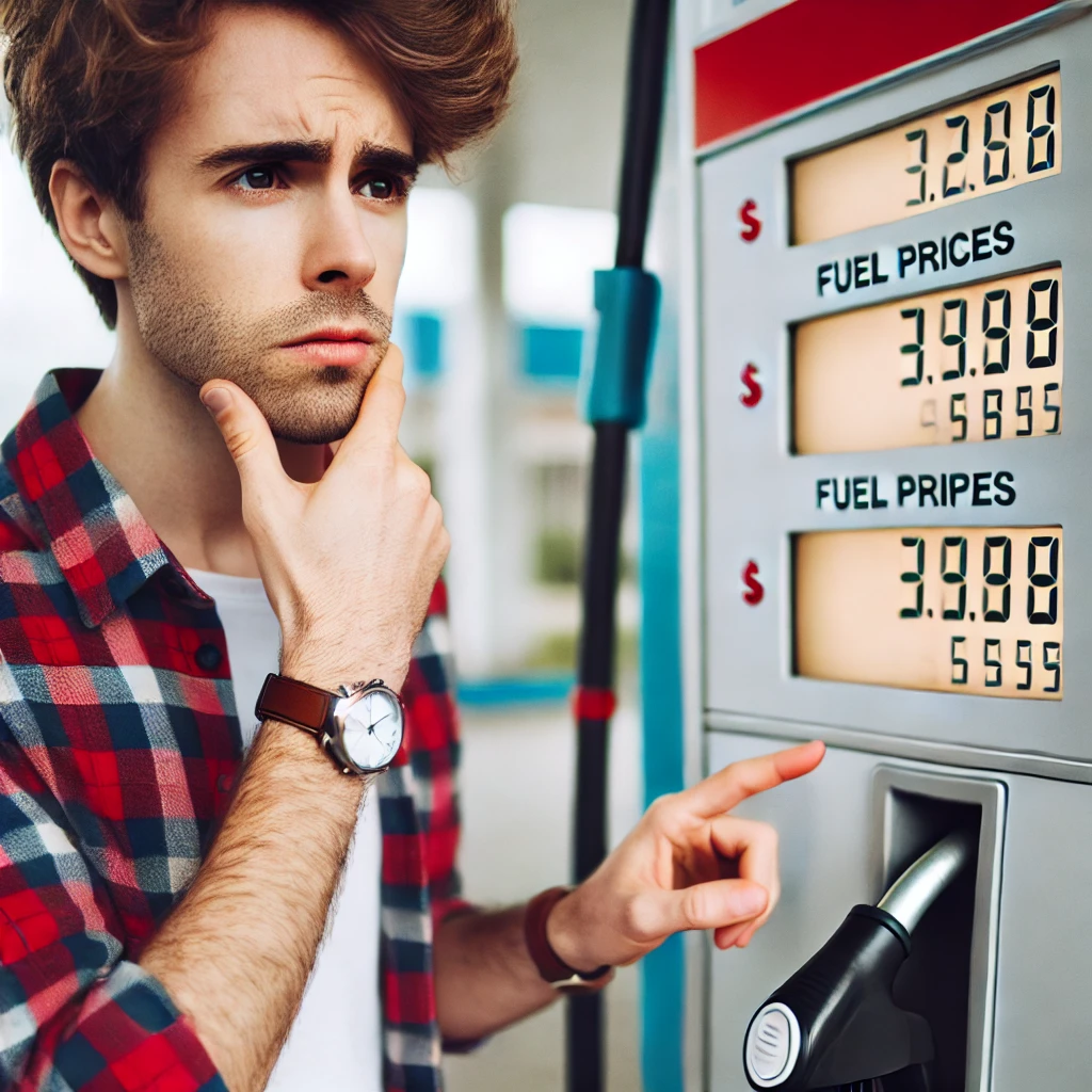 자동차 세금, 관리비에 대해 고민하는 차 주인 이미지