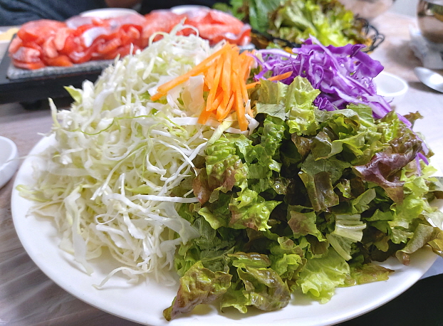 송어와 야채 듬뿍