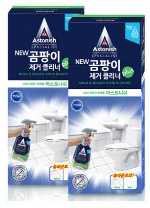 아스토니쉬 NEW 곰팡이 클리너 plus 스프레이, 750ml, 2개