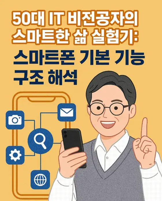50대 IT 비전공자의 스마트한 삶 실험기 스마트폰 기본 기능 구조 해석