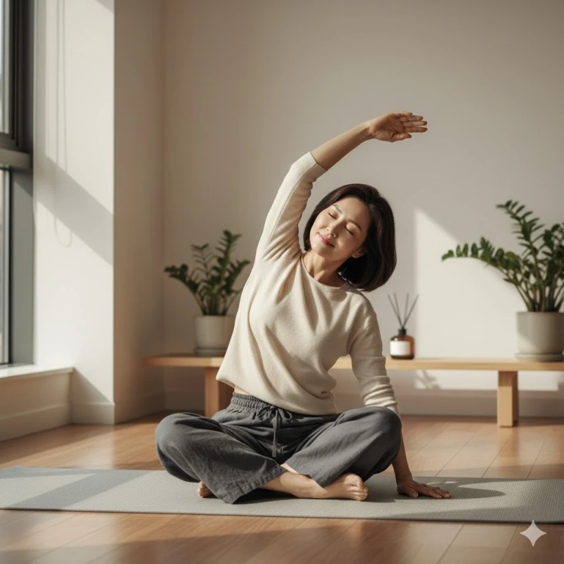 레이노 증후군을 예방하는데 도움이되는 가벼운 스트레칭