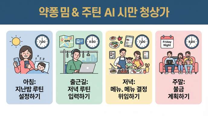시간대별 AI 육아 활용법