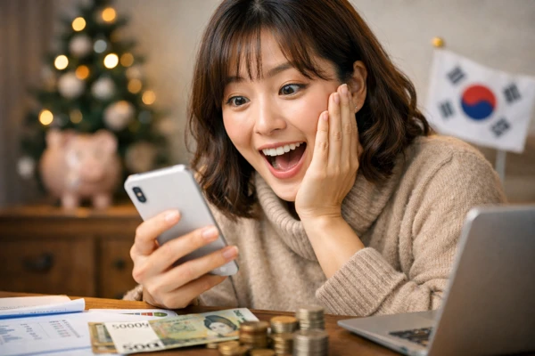 세금 환급을 확인하는 순간