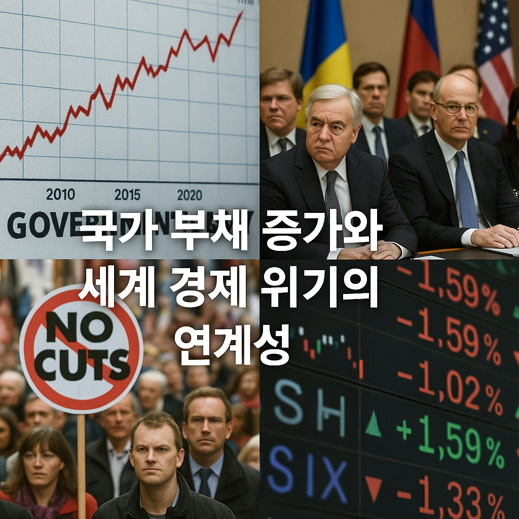 국가 부채 증가 관련 사진