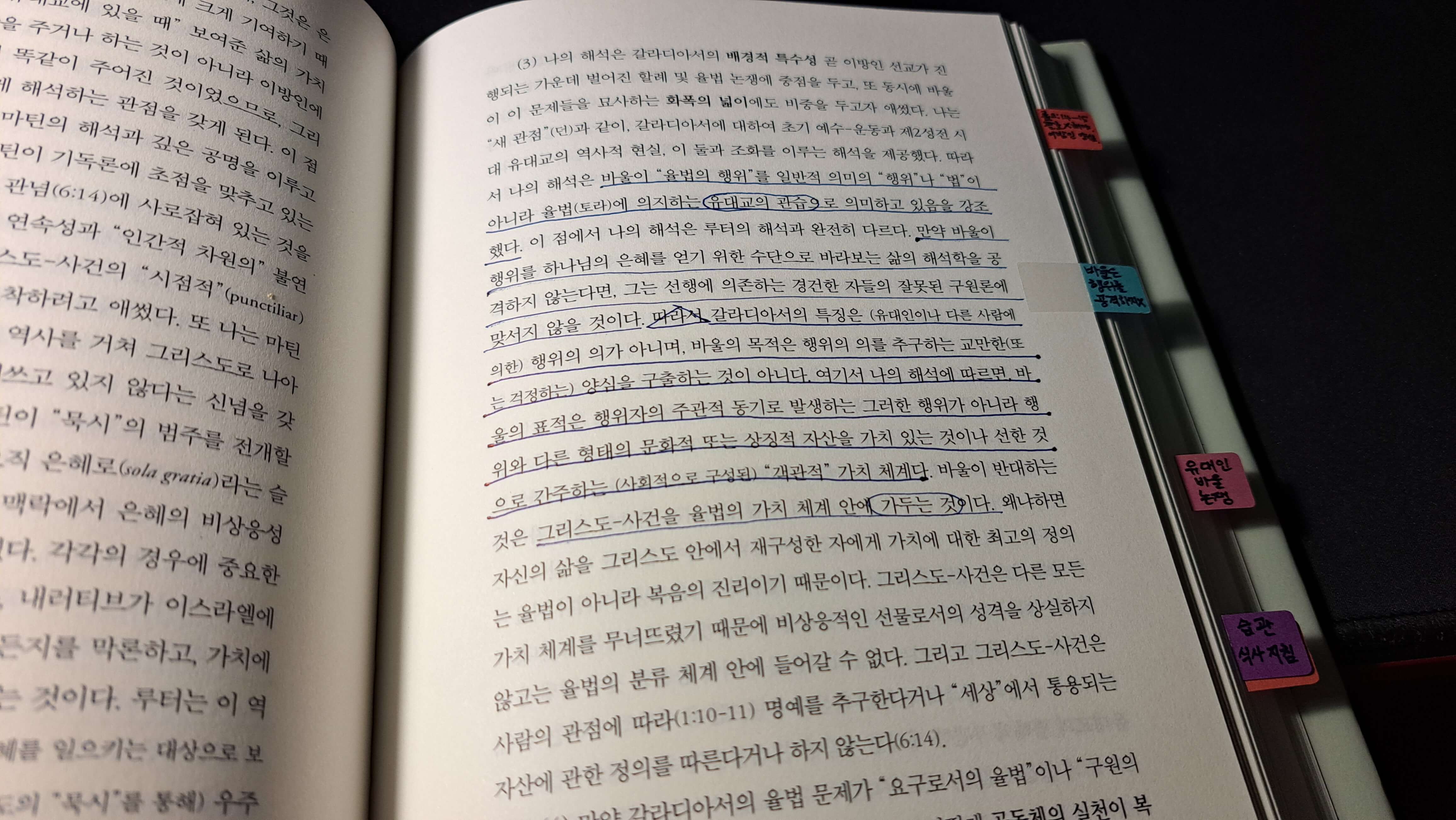 바울의 율법의 행위는 유대교의 관습을 의미