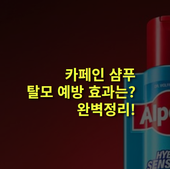 카페인 샴푸, 탈모 예방 효과는? 오해와 진실 완벽 정리