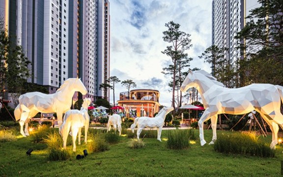 로열파크시티2 단지내조경모습