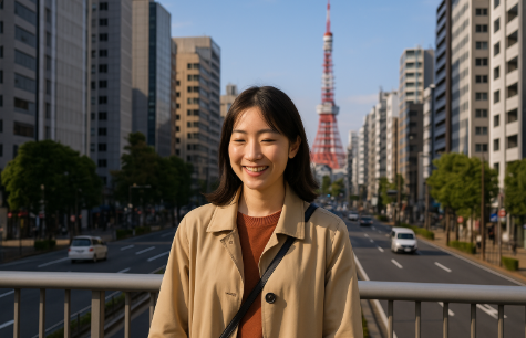 일본에서 장기체류로 머물고 있는 모습입니다.