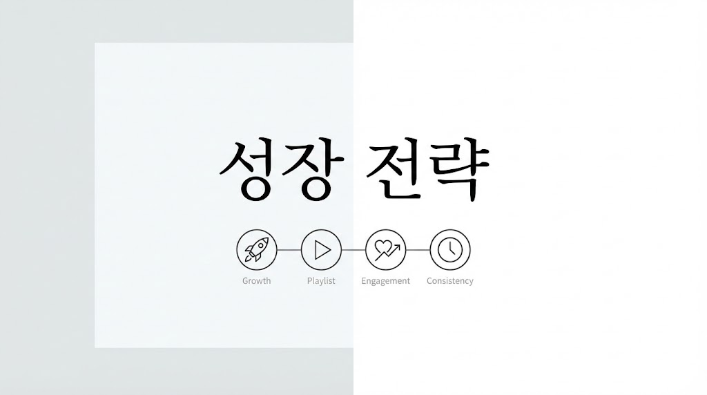 채널 성장 전략을 위한 플레이리스트 연결 구조 이미지