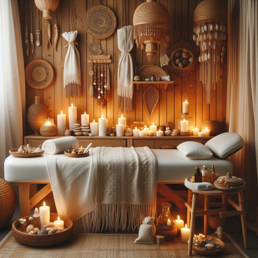 피부,체형관리 샵 배경