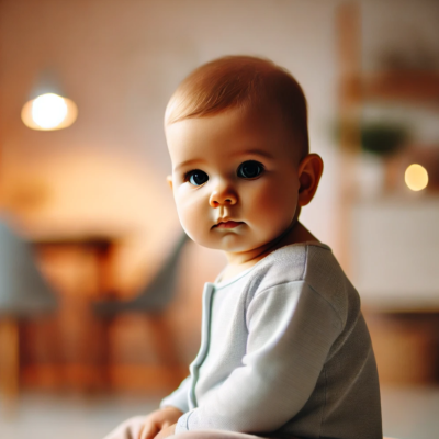 고개를-한쪽으로-기울며-쳐다보고-있는-아기