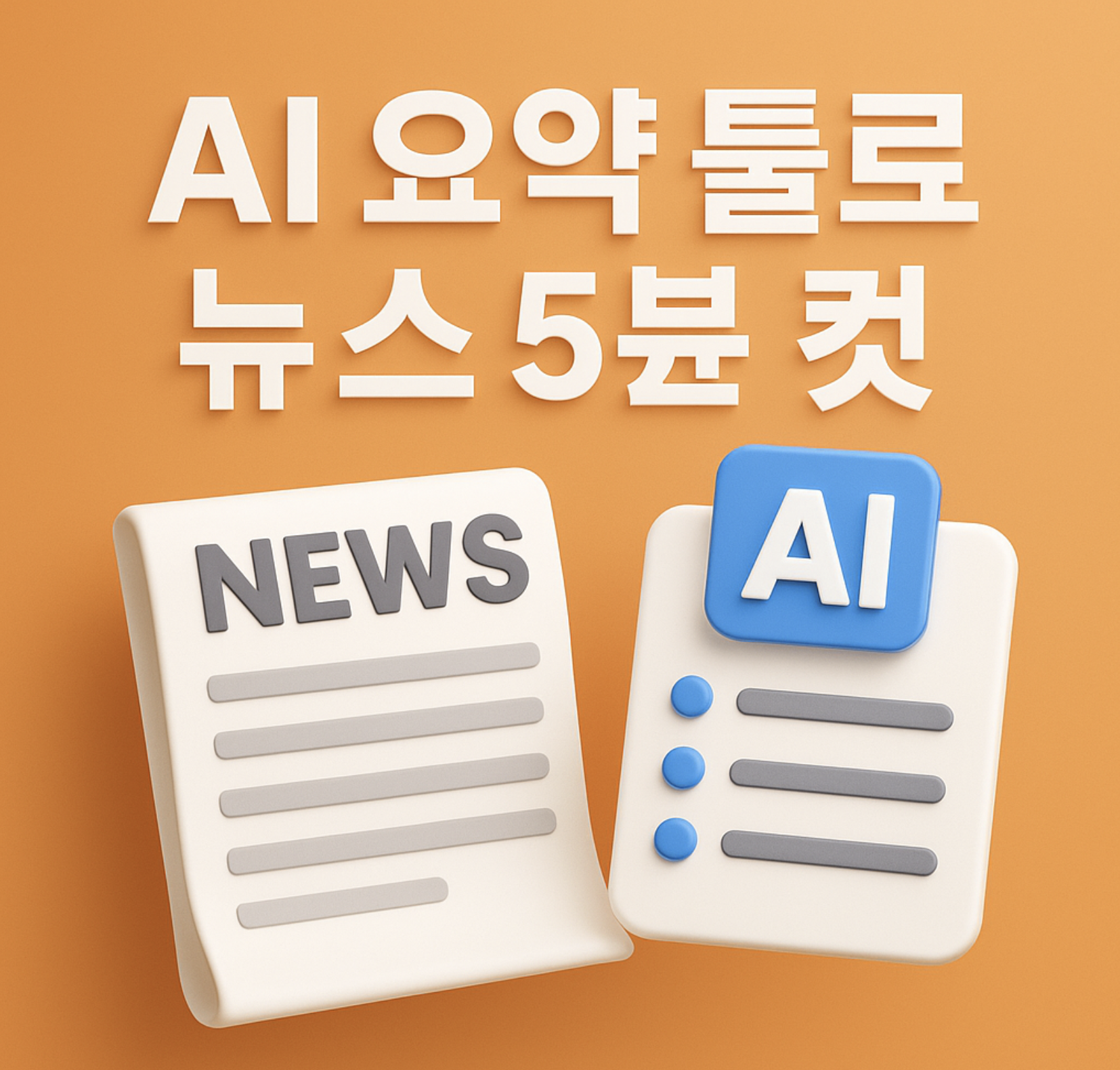 AI 요약 툴로 아침 뉴스 5분 컷 하는 법