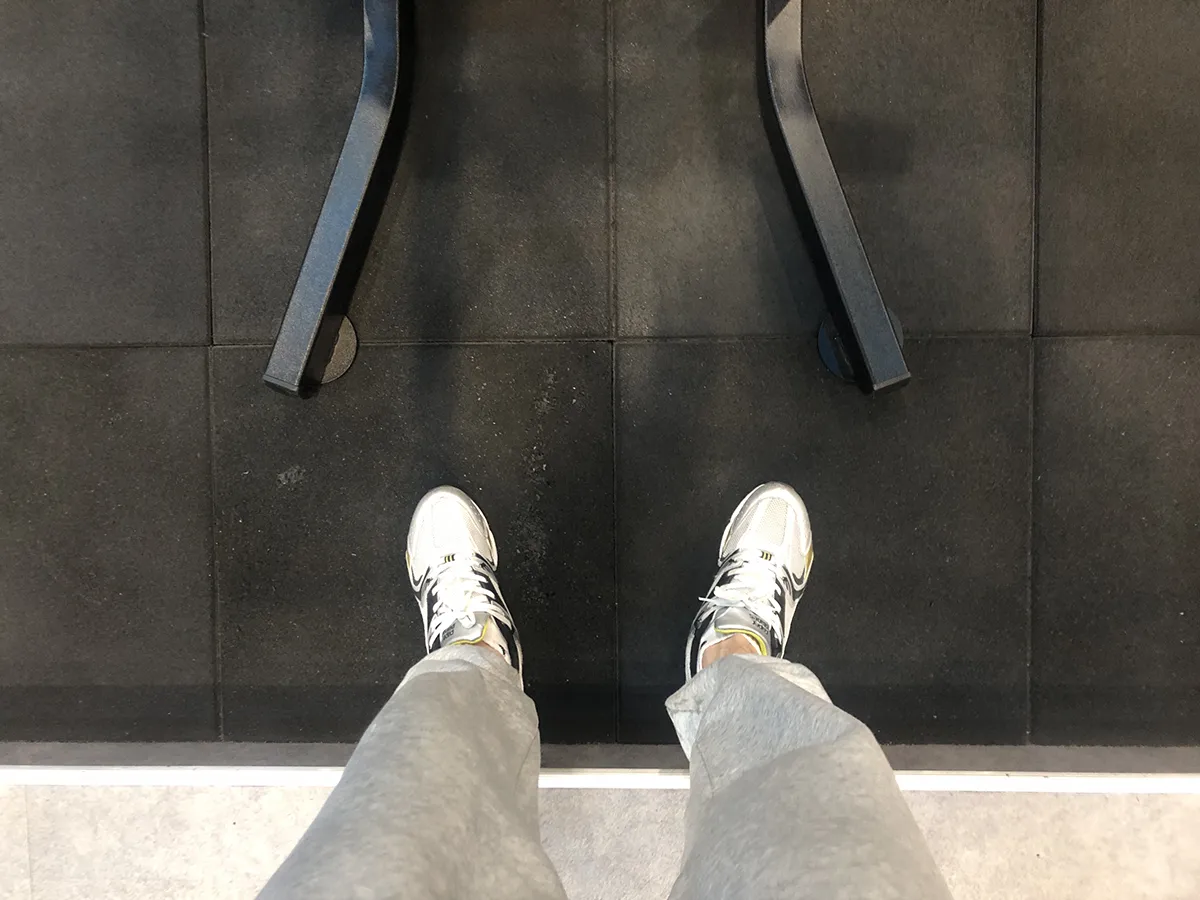 잘못된 발 위치