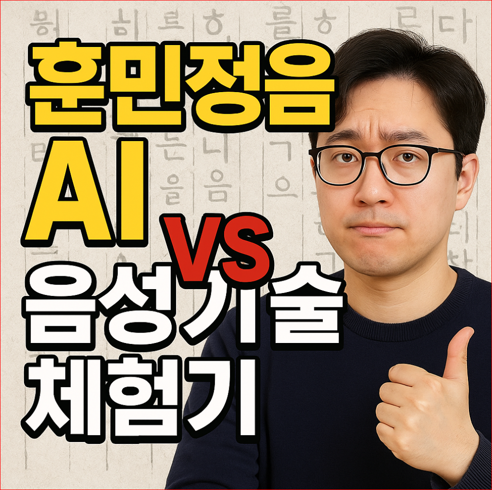훈민정음 AI 음성기술 비교 체험기