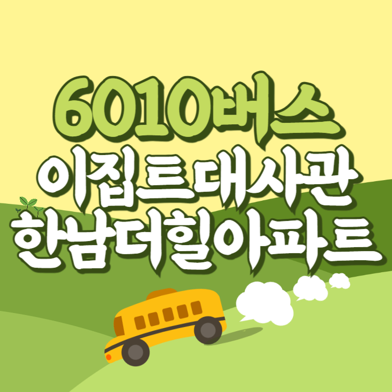 이집트대사관.한남더힐아파트에서 인천공항 리무진 공항버스(6010번) 썸네일