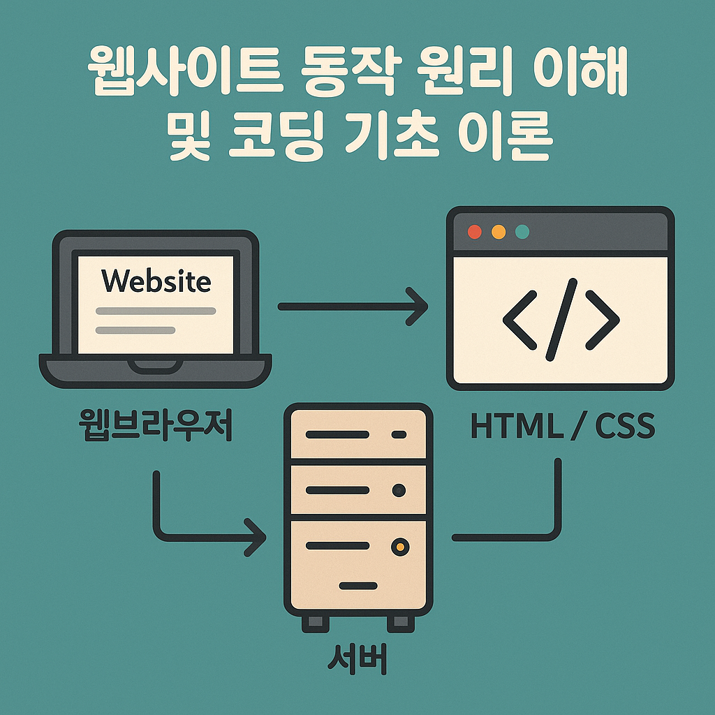 웹사이트 동작 원리 이해 및 코딩 기초 이론