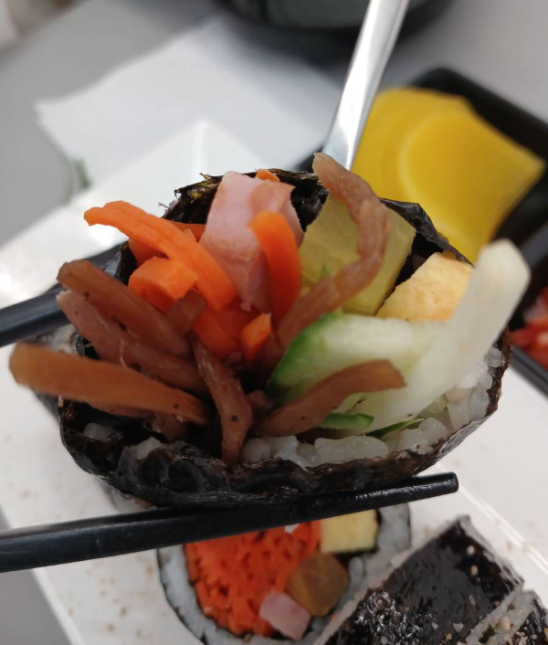 김밥처럼 김밥 한개