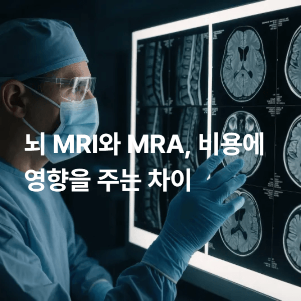 뇌 MRI와 MRA, 비용에 영향을 주는 차이